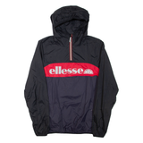 ELLESSE Womens Anorak Jacket Black Hooded M