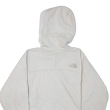 THE NORTH FACE Womens Fleece Jacket White Hooded XS
