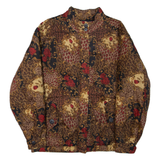 Womens Jacket Brown Floral M