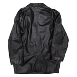 Womens Blazer Jacket Black Leather L