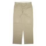 DICKIES Mens Trousers Beige Regular Straight W34 L31
