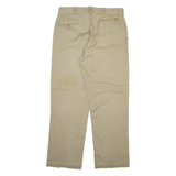 DICKIES Mens Trousers Beige Regular Straight W34 L31