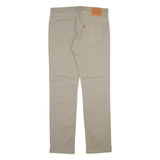 LEVI'S 511 Mens Trousers Beige Slim Straight W31 L32