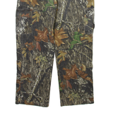 RUSSELL OUTDOORS Cargo Forest Camo Mens Trousers Beige Relaxed Straight W35 L31