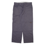 DICKIES Mens Trousers Grey Relaxed Straight W38 L31