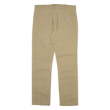 CARHARTT Mens Trousers Beige Regular Straight W33 L30