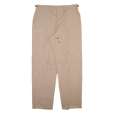 Cargo Mens Trousers Beige Relaxed Straight W37 L34