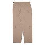 Cargo Mens Trousers Beige Relaxed Straight W37 L34