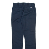 DICKIES 776f Womens Trousers Blue Slim Straight W28 L31