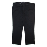 DICKIES Womens Trousers Black Regular Straight W38 L27
