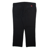 DICKIES Womens Trousers Black Regular Straight W38 L27