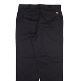 DICKIES Mens Trousers Black Regular Straight W36 L31