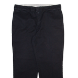 DICKIES Mens Trousers Black Regular Straight W40 L30