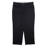 DICKIES Mens Trousers Black Regular Straight W40 L30