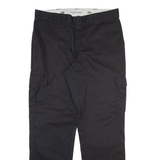 DICKIES Cargo Mens Trousers Black Regular Straight W38 L34