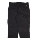 DICKIES Cargo Mens Trousers Black Regular Straight W38 L34