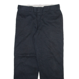 DICKIES Mens Trousers Black Regular Straight W34 L30