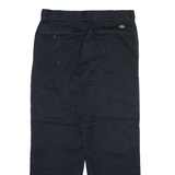 DICKIES Mens Trousers Black Regular Straight W34 L30