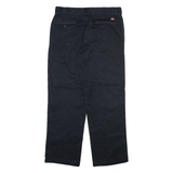 DICKIES Mens Trousers Black Regular Straight W34 L30