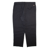 DICKIES Mens Trousers Black Regular Straight W42 L30