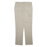 DICKIES Mens Trousers Beige Slim Straight W28 L30