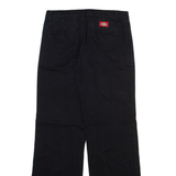 DICKIES Womens Trousers Black Regular Wide-Leg W28 L30