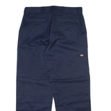 DICKIES Mens Trousers Blue Loose Straight W36 L32