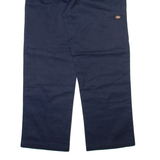 DICKIES Mens Trousers Blue Loose Straight W36 L32