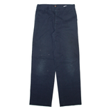 DICKIES Womens Trousers Blue Relaxed Straight W30 L30