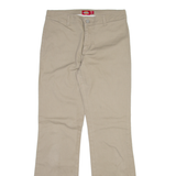 DICKIES Womens Trousers Beige Regular Bootcut W28 L32