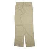 DICKIES 874 Workwear Mens Trousers Beige Regular Straight W30 L31