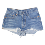 LEVI'S 501 BIG E Womens Denim Shorts Blue S W26