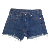 LEVI'S 501 Cut Off Womens Denim Shorts Blue M W31