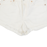 LEVI'S Womens Denim Shorts White M W29