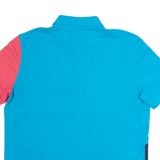 NAUTICA Mens Polo Shirt Blue Colourblock M