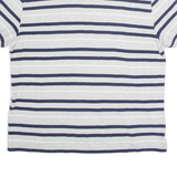 TOMMY HILFIGER Mens Polo Shirt Grey Striped XL