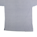 NAUTICA Mens Polo Shirt Blue Houndstooth M
