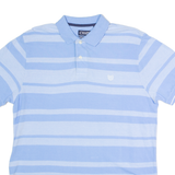 CHAPS Mens Polo Shirt Blue Striped M