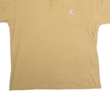 CARHARTT Mens Polo Shirt Beige XL