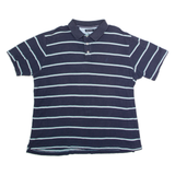 NAUTICA Mens Polo Shirt Blue Striped XL