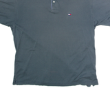 TOMMY HILFIGER Mens Polo Shirt Green 90s Diamond L