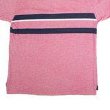 CHAPS RALPH LAUREN Mens Polo Shirt Red Striped L