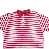 CHAPS Mens Polo Shirt Red Striped XL