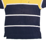 NAUTICA Mens Polo Shirt Blue Colourblock L