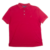 NAUTICA Mens Polo Shirt Red L