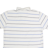 NAUTICA Mens Polo Shirt White Striped XL