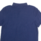 CALVIN KLEIN Mens Polo Shirt Blue Colourblock M