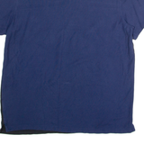 CALVIN KLEIN Mens Polo Shirt Blue Colourblock M