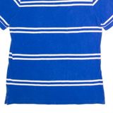 CHAPS Mens Polo Shirt Blue Striped L