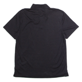 CALVIN KLEIN Mens Polo Shirt Black Striped L